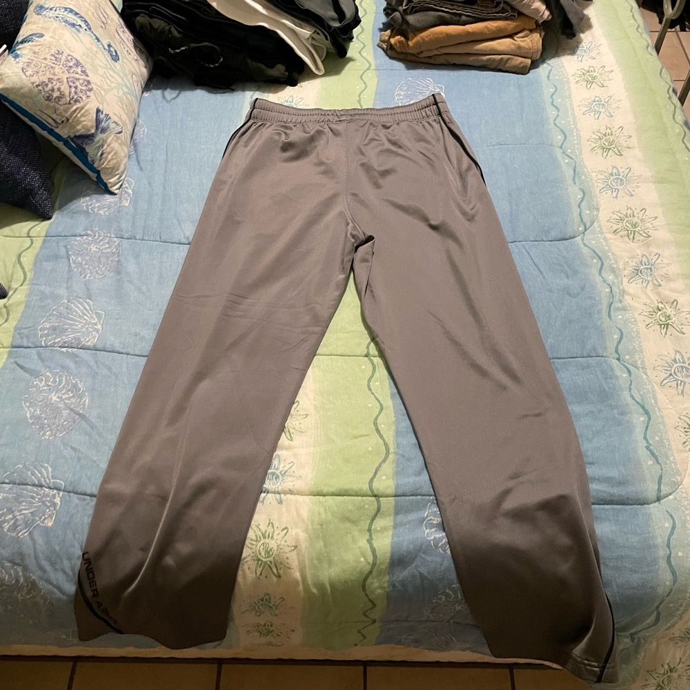 Under Armour Gray Size Large Loose Sweatpants - Picture 5 of 9